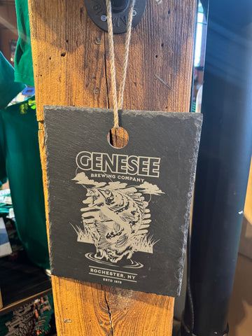 12”X9” Genesee Bass fish Slate wall hanger