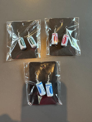 Genesee, Genesee Light and Cream Ale Can Earrings