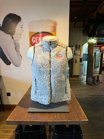 W’s Genesee Full Zip Sherpa Vest ( Was $50 Now $35 while supplies last.)