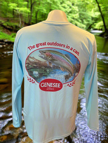 Genesee Trout Blue Dri-Wick Long sleeve T