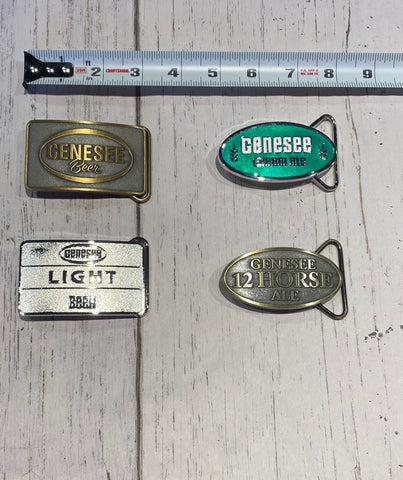 Genesee Beer Vintage Belt Buckles