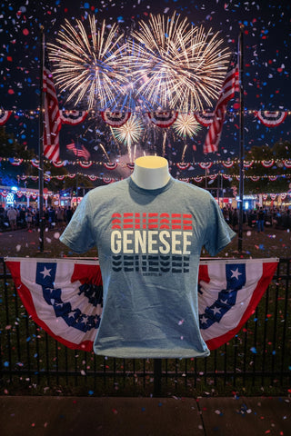 Genesee Red,White and Blue T Shirt