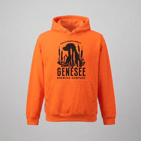 Genesee Electric Orange Hunting Hoodie.
