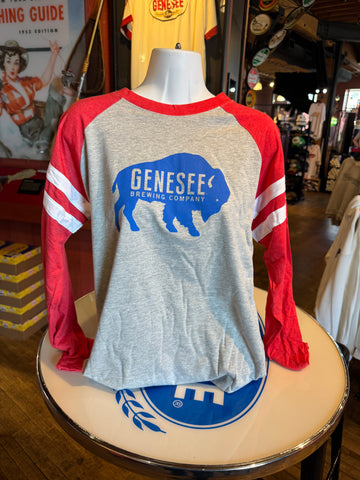 Genesee Brewing Buffalo Raglan L/S T.