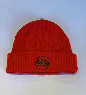 Genesee Brewing Buck Orange Beanie.