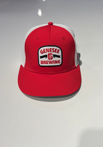 Genesee Brewing Patch Trucker Wht/Red Fitted Hat