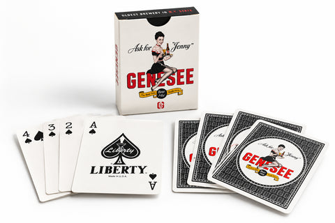 Genesee Ask For Jenny Playing Cards.