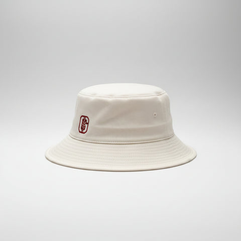 Genesee G Stalk White Bucket Hat.