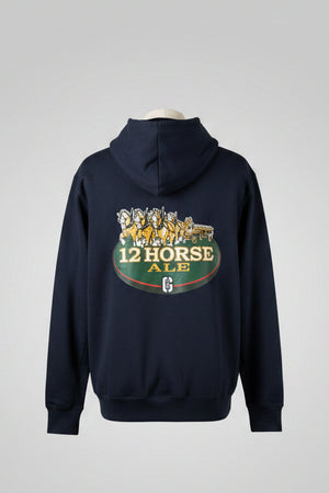 12 Horse Navy Hoodie.