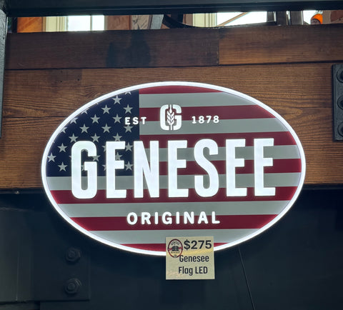 Genesee Flag LED Sign.