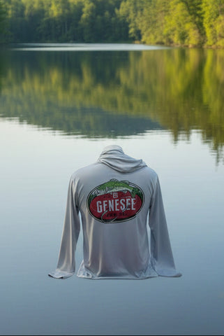 Genesee Dri Wyk L/S Bass Hooded T Shirt.