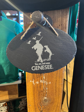 12”X8” You Me and Genesee slate wall hanger