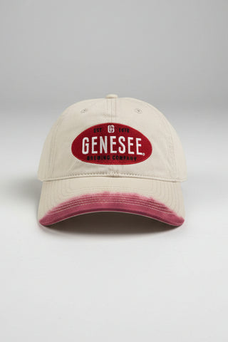 Genesee Red Dipped Rim Adj Hat.
