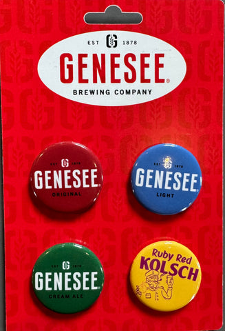 Genesee 4pk Button Pin Card