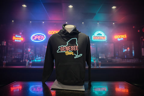 Genesee Black Neon Hoodie.