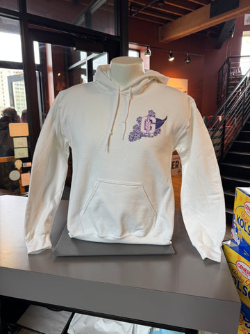 G Stalk Lilac Hoodie (White)