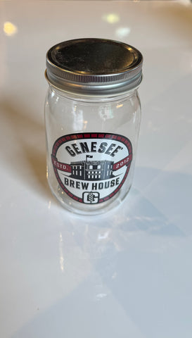 Genesee Brewhouse Mason Jar with Lid.