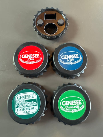 Large Genesee and Genesee light Magnetic bottle cap opener