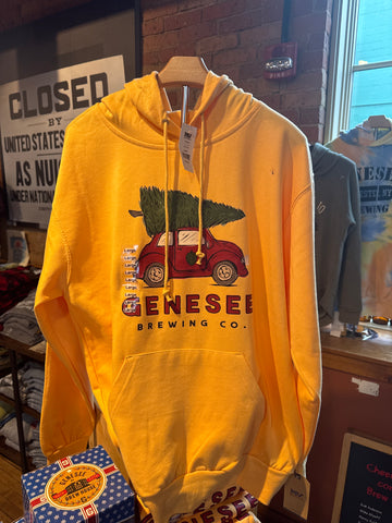 Genesee Brewing Tree/Bug Yellow Hoodie. Was $35 Now $25!