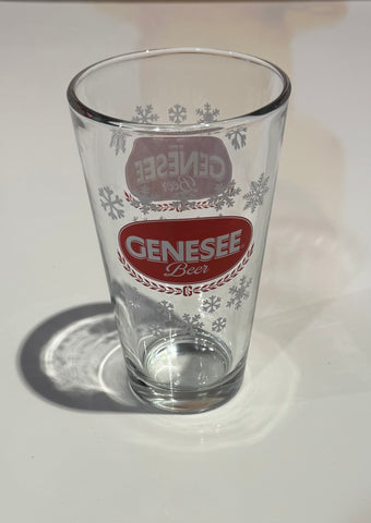 Genesee Snow Flake Pint glass