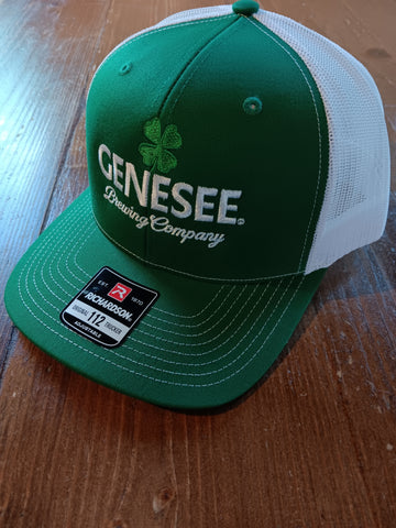 Genesee Shamrock Trucker Green and White