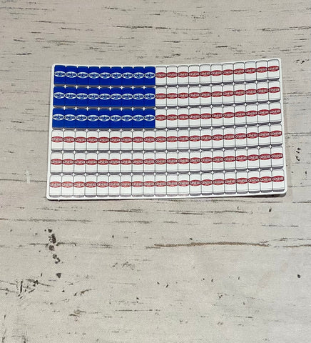 Genesee Can Flag Decal