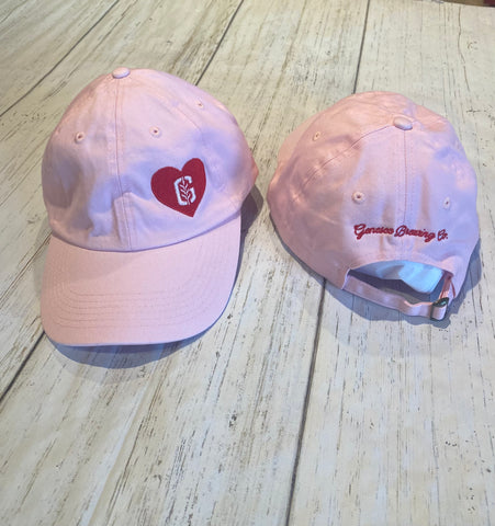 Pink G Stalk Heart adjustable Hat