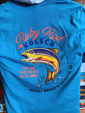 Ruby Red Kolsch Fishing T