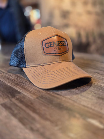 Trucker Patch Adjustable Hat Tan/Black